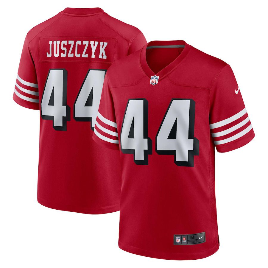 Men San Francisco 49ers 44 Kyle Juszczyk Nike Scarlet Alternate Game NFL Jersey